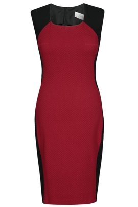 Sukienka FSU448 CZARNY BORDOWY