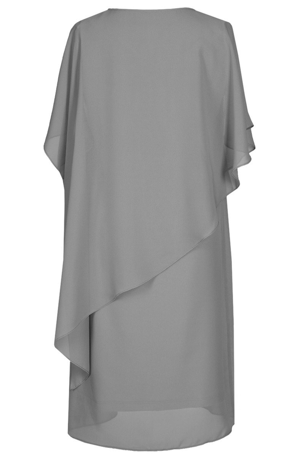 Sukienka FSU1121 SZARY JASNY