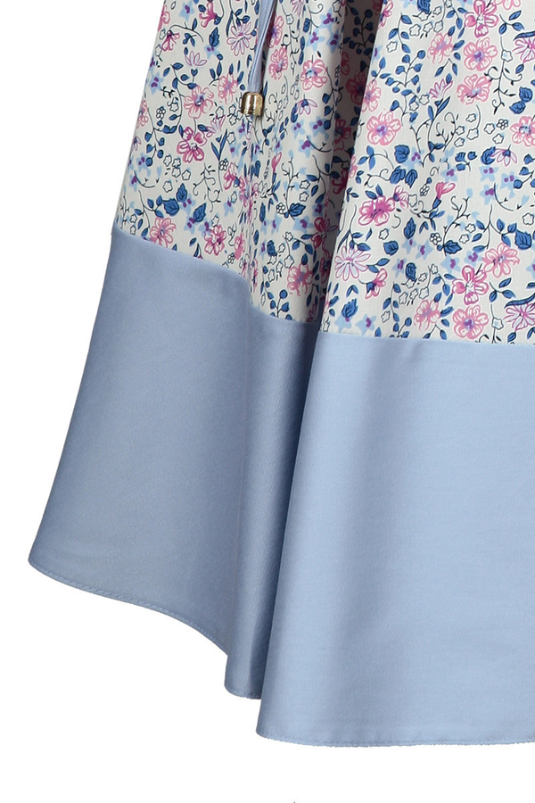 Sukienka FSU671 RÓŻOWY + BŁĘKIT