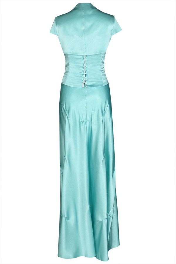 Sukienka FSU019 TURKUSOWY