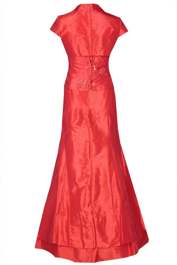 Sukienka FSU058 CZERWONY