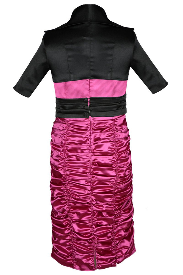 Sukienka FSU190 AMARANTOWY JASNY