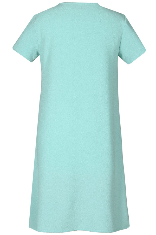 Sukienka FSU667 TURKUSOWY + ŁOSOSIOWY