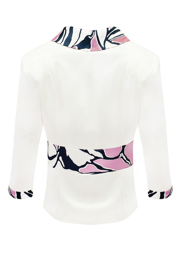 Żakiet FZA916 EKRI + RÓŻOWY