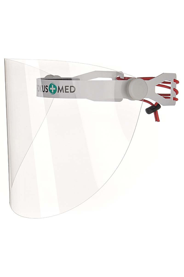 Pakiet 5 szt. Przyłbica ochronna uchylna wielokrotnego użytku CZERWONY