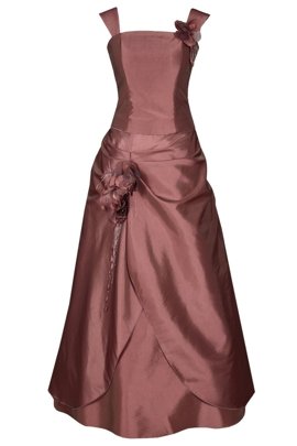 Sukienka FSU059 EKRI CIEMNY