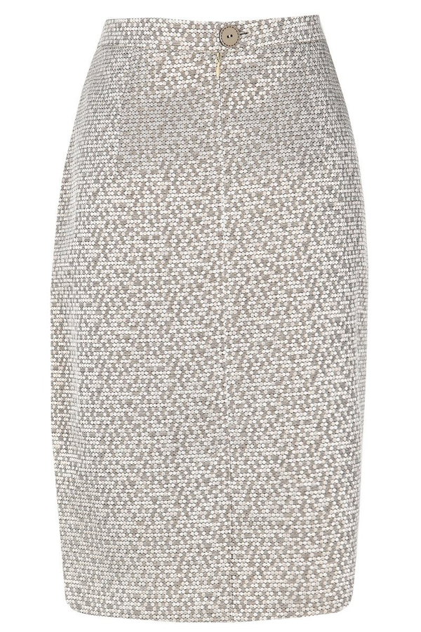 Spódnica FSP641 BEŻOWY ŚREDNI plaster miodu