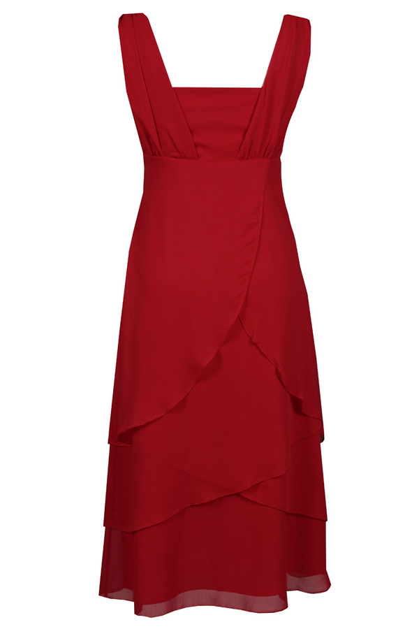Sukienka FSU220 CZERWONY MOCNY