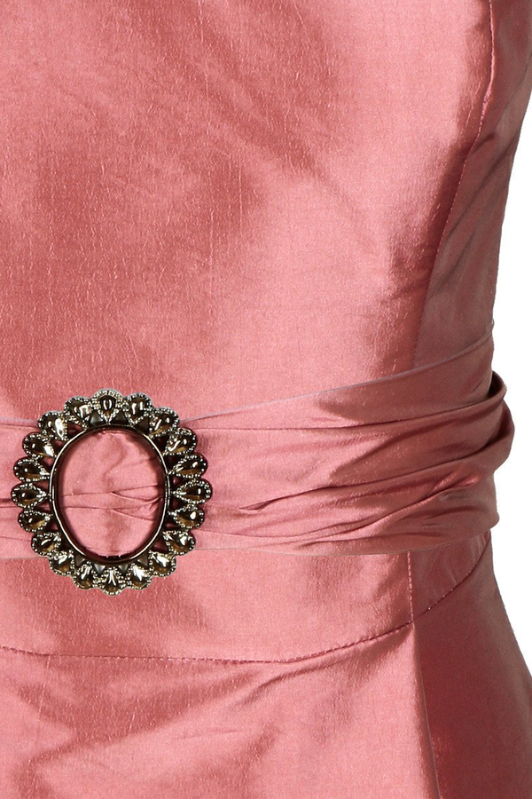 Sukienka FSU135 RÓŻOWY-CEGLASTY