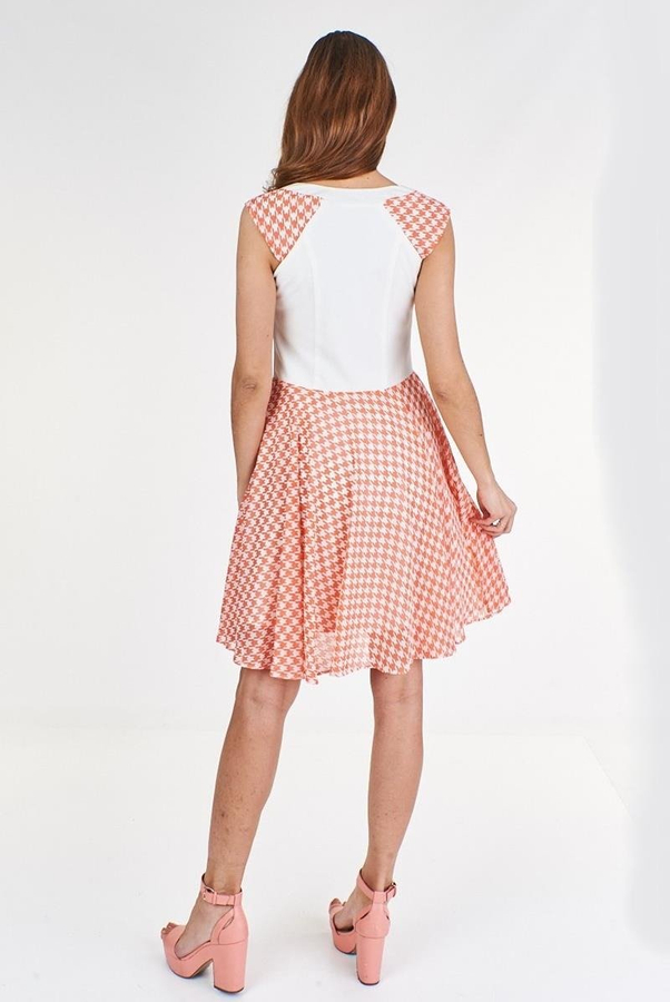 Sukienka FSU357 EKRI KORALOWY