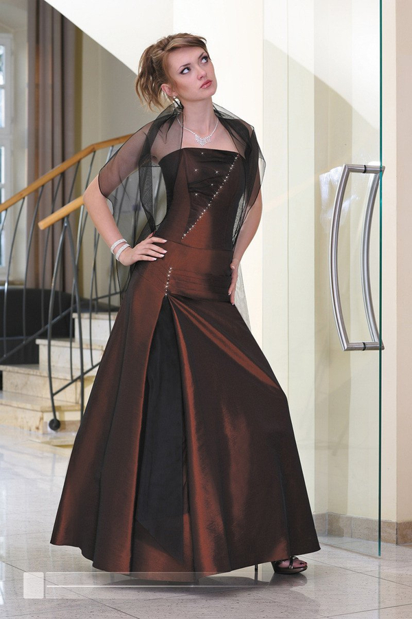 Sukienka FSU084 CZEKOLADOWY