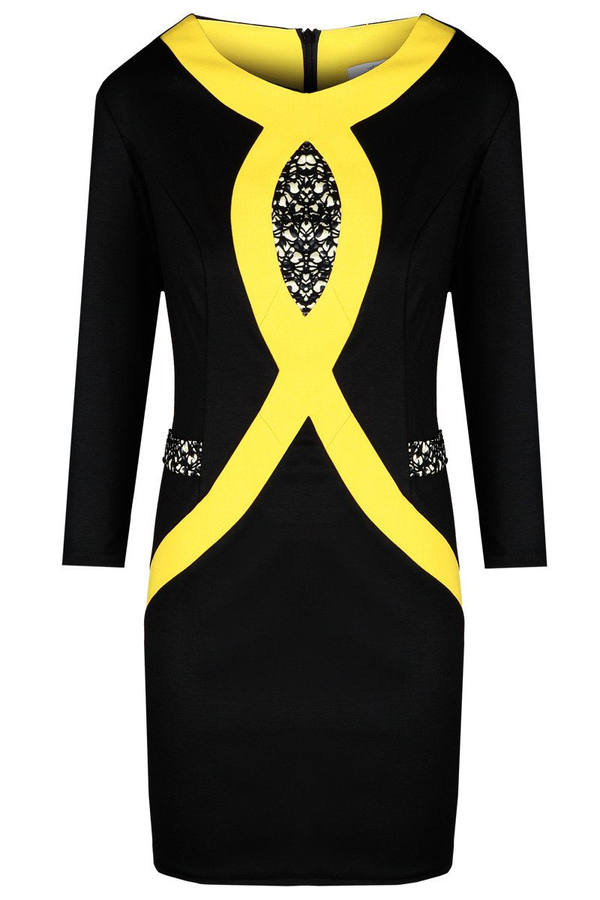 Tunika FTU304 CZARNY ŻÓŁTY CIEMNY