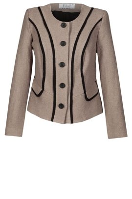 Żakiet FZA449 BEŻOWY CIEMNY