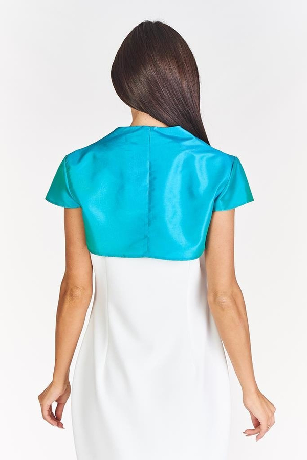 Bolerko FBL172 SZMARAGDOWY tafta