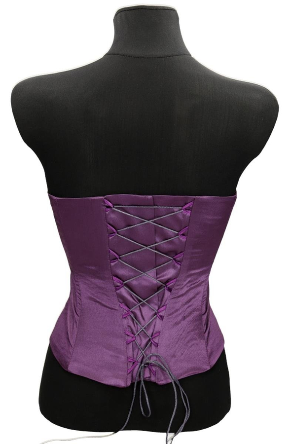 Gorset FGR042 ŚLIWKOWY CIEMNY