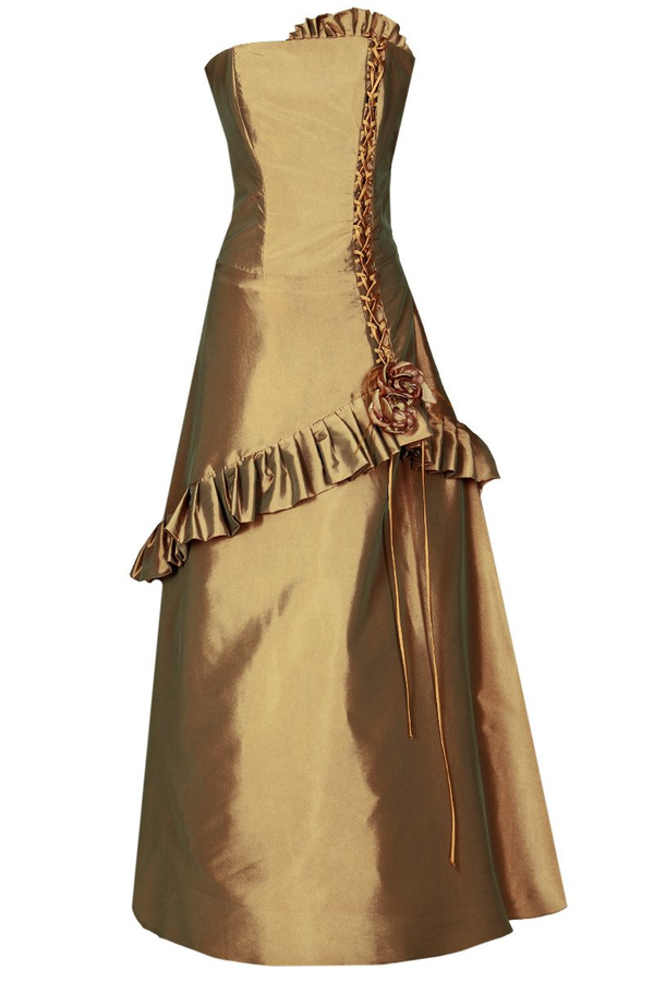 Sukienka FSU136 STARE ZŁOTO