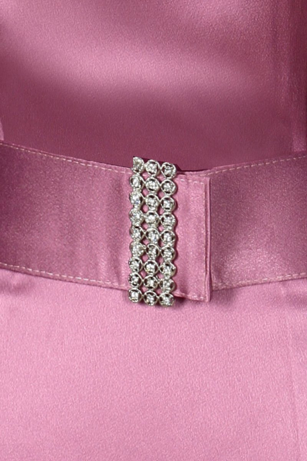 Sukienka FSU199 RÓŻOWY BRUDNY