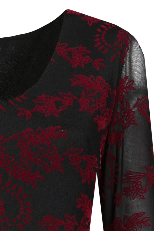 Sukienka FSU764 BORDOWY