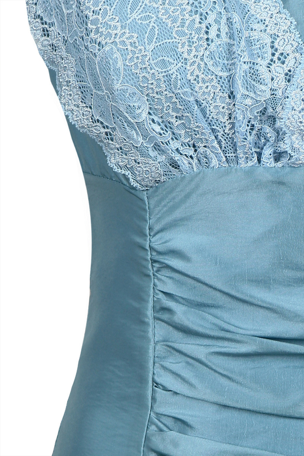 Sukienka FSU178 BŁEKITNY CIEMNY