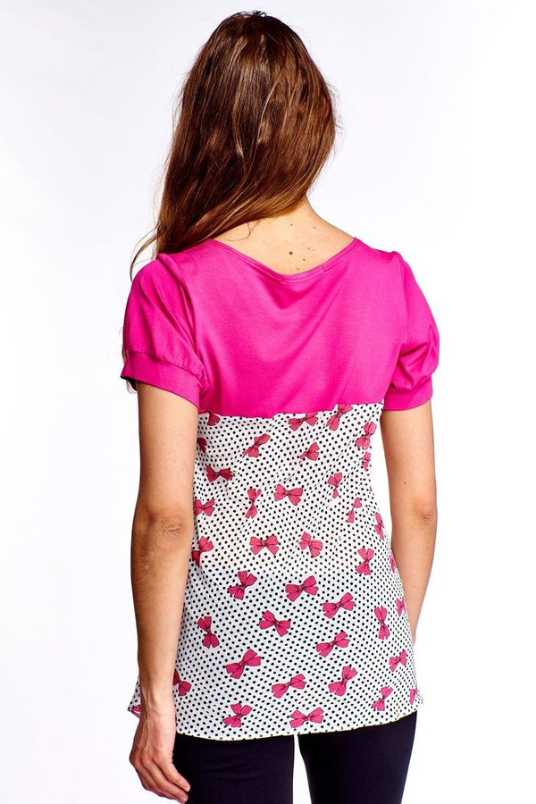 Tunika FTU380 BIAŁY AMARANTOWY ŚREDNI