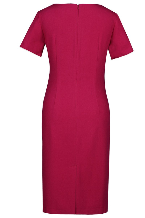 Sukienka FSU258 AMARANT ŚREDNI EKRI