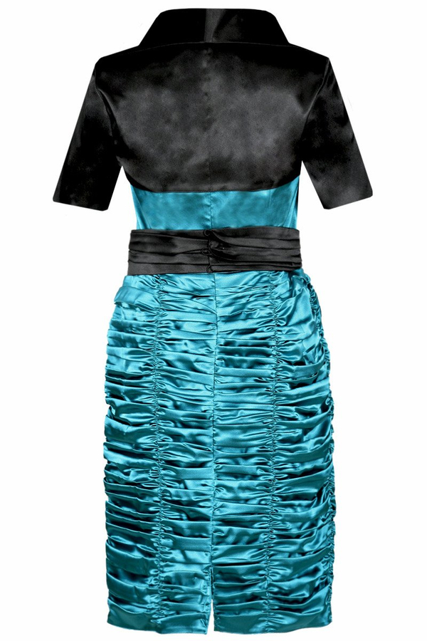 Sukienka FSU190 ZIELONY MORSKI