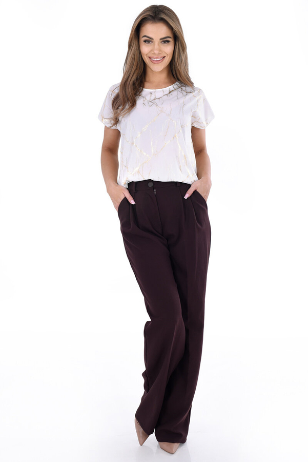 Bluzka FBZ873 EKRI złote pęknięcia