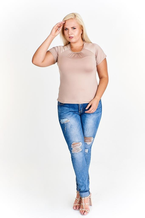 Bluzka FBZ945 BEŻOWY CIEMNY
