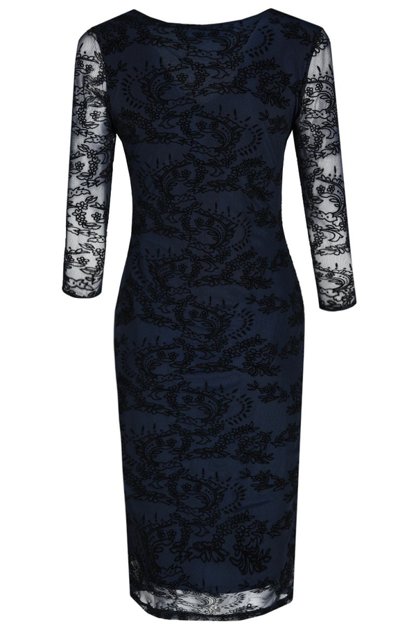 Sukienka FSU764 GRANATOWY