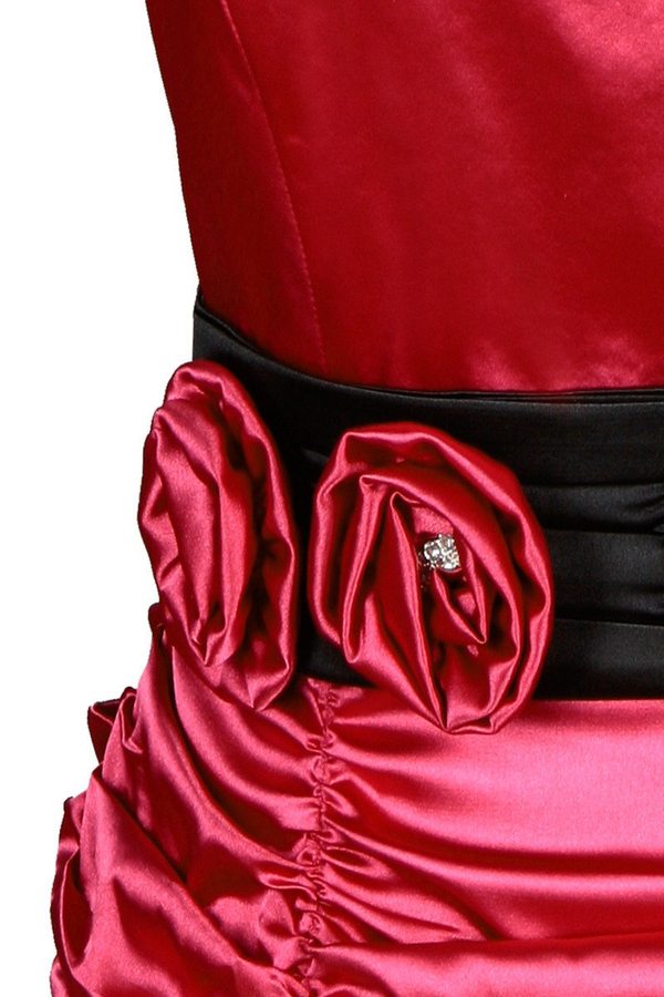 Sukienka FSU190 MALINOWY CUKIERKOWY