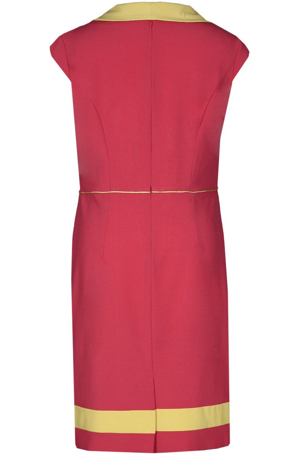 Sukienka FSU343 MALINOWY CUKIERKOWY ŻÓŁTY CIEMNY