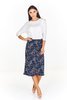 Spódnica FSP771 GRANATOWY wzór 