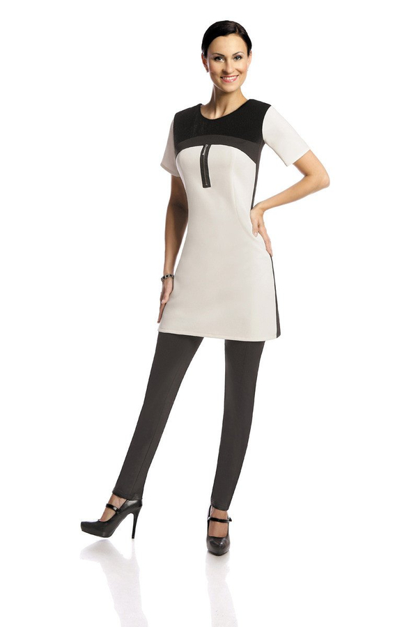 Tunic FTU286 IVORY BLACK