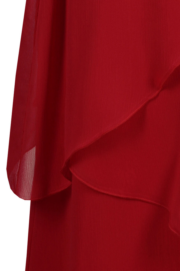 Sukienka FSU220 CZERWONY MOCNY