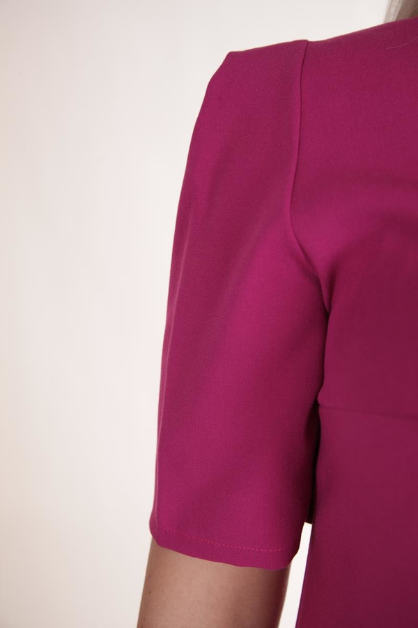 Sukienka FSU768  AMARANTOWY ŚREDNI