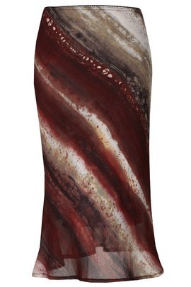 Spódnica FSP771  RUDY + BEŻOWY