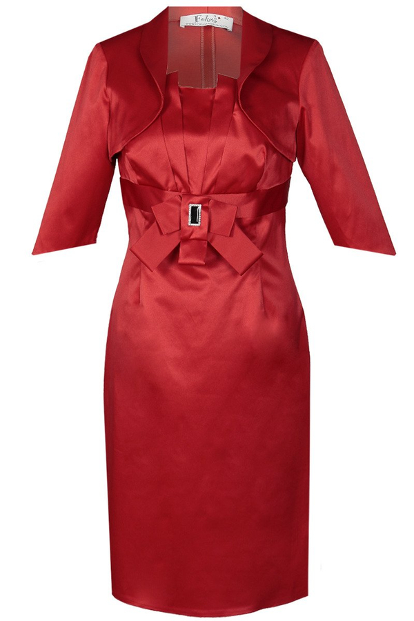 Sukienka FSU201 CZERWONY