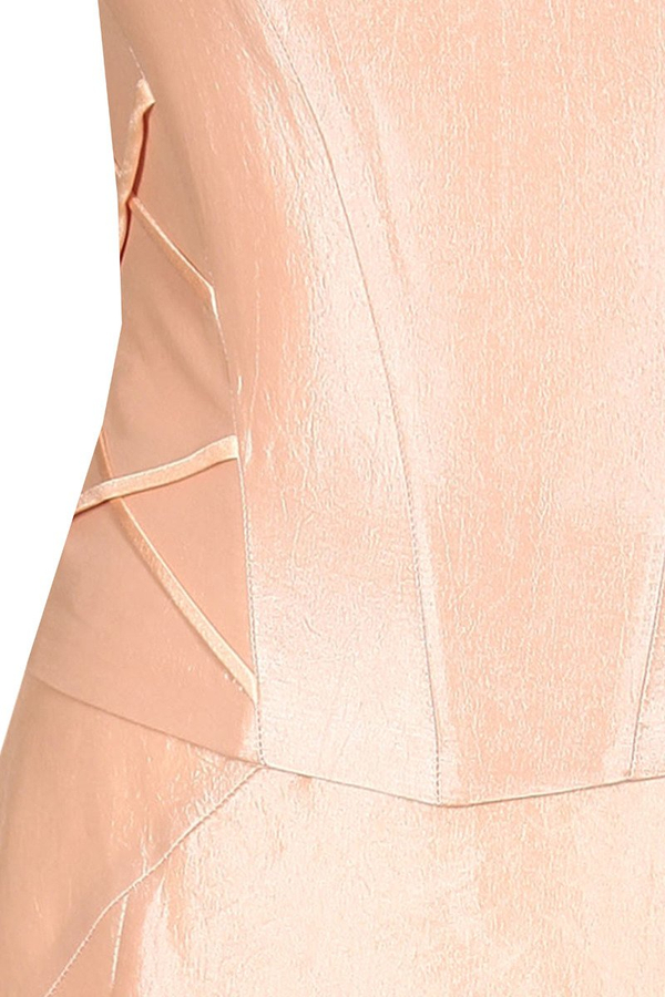 Sukienka FSU087 ŁOSOSIOWY JASNY