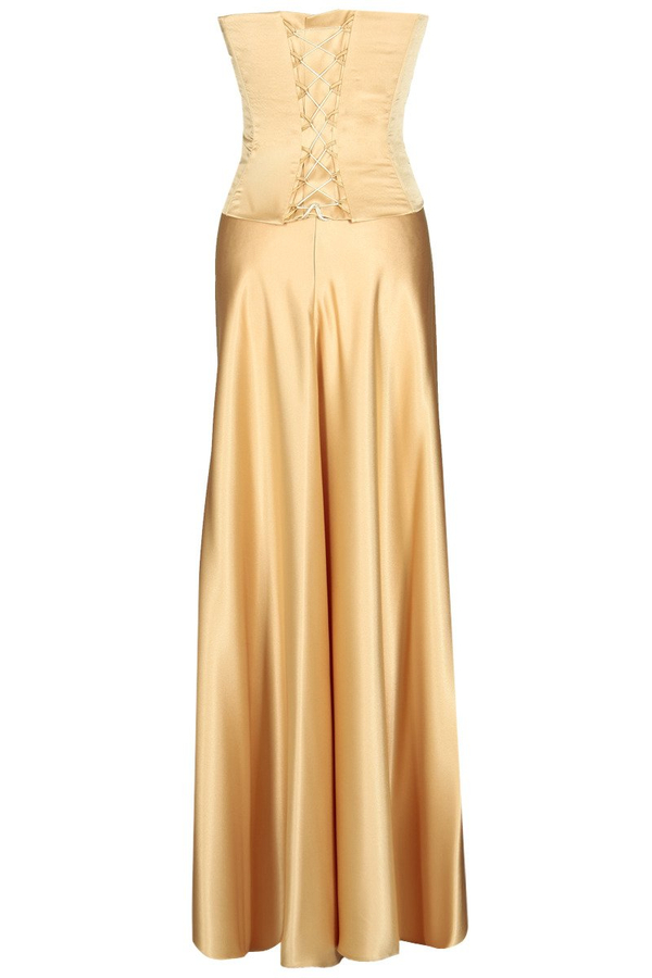 Sukienka FSU088 ZŁOTY