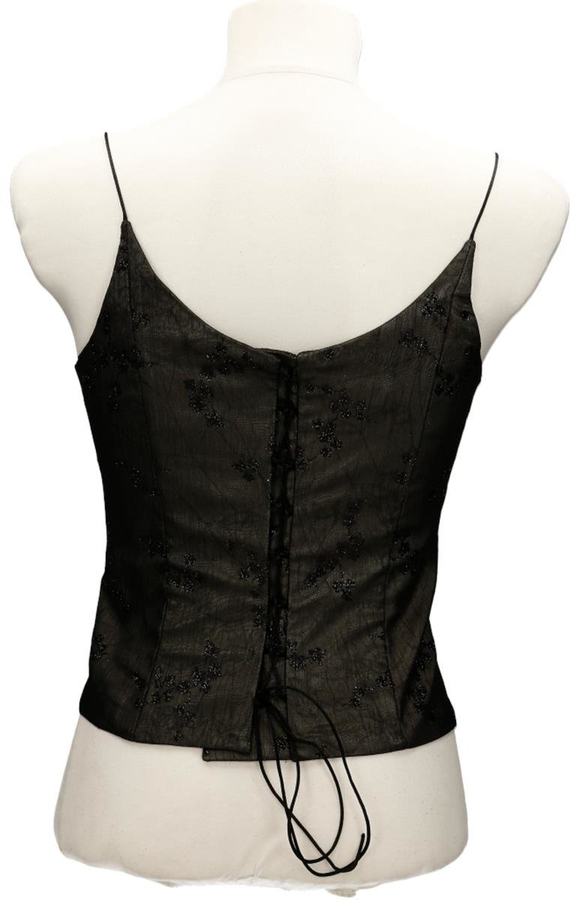 Gorset FGR007 CZARNY + EKRI