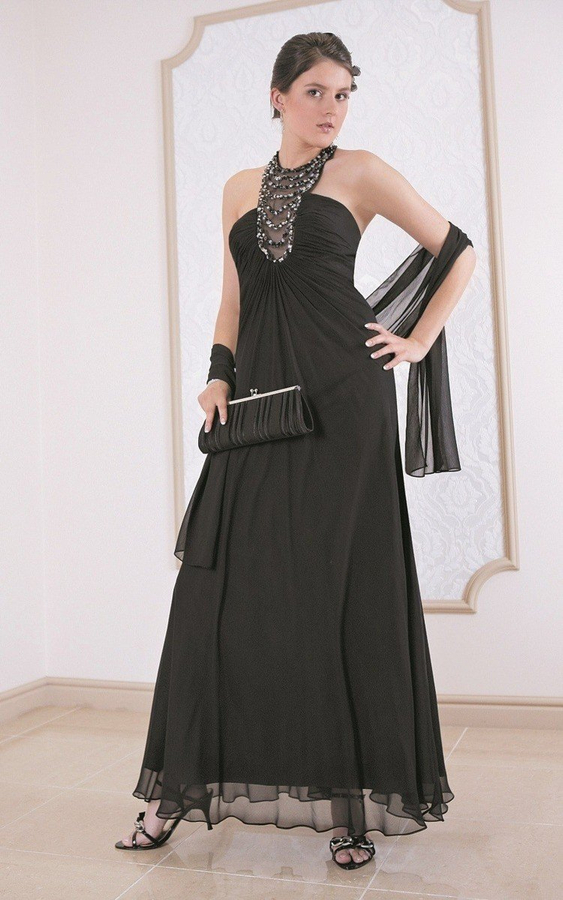 Suknia FSU728 CZARNY