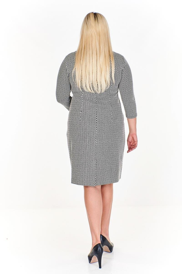 Sukienka FSU953 BIAŁY + CZANY