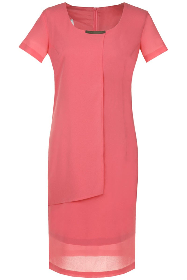 Sukienka FSU1111 MALINOWY CUKIERKOWY