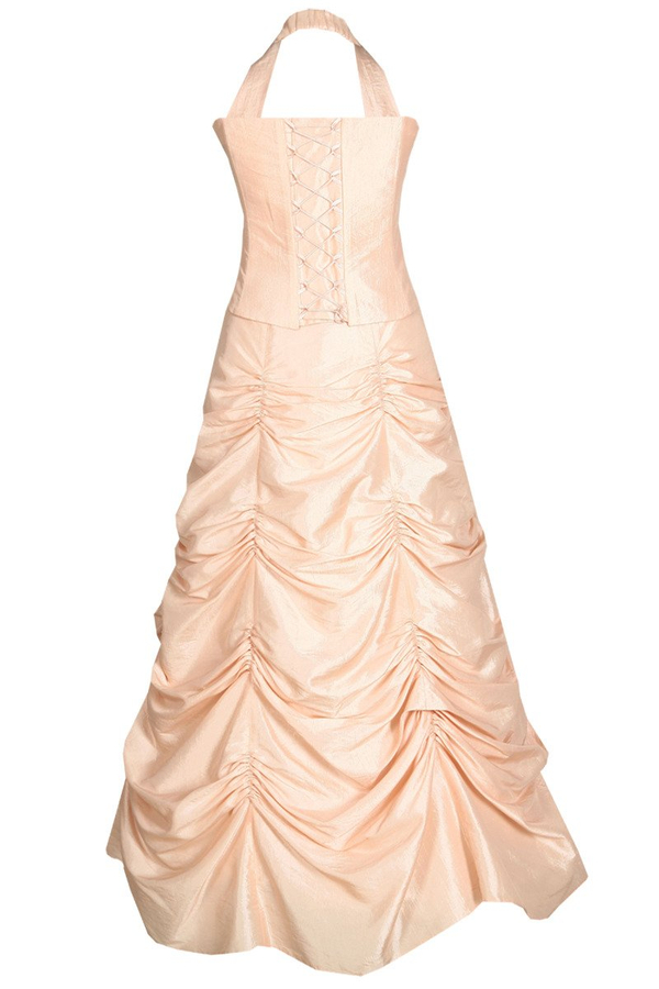 Sukienka FSU060 ŁOSOSIOWY JASNY