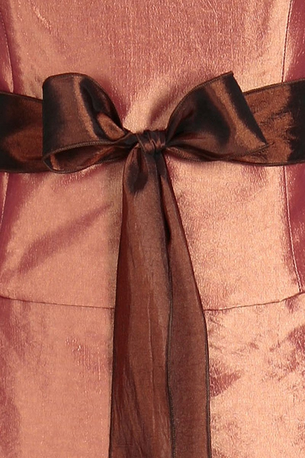 Sukienka FSU077 CEGLASTO POMARAŃCZOWY