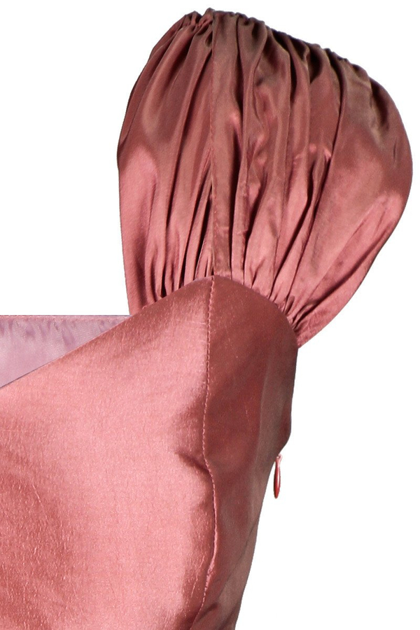 Sukienka FSU135 RÓŻOWY-CEGLASTY