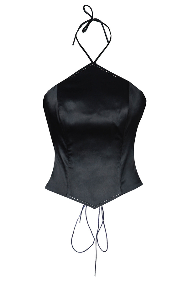 Gorset FGR047 GRANATOWY