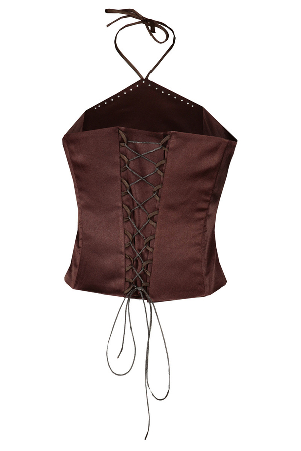 Gorset FGR047 CZEKOLADOWY