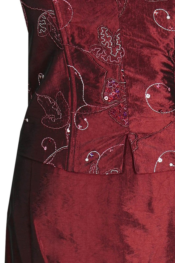 Sukienka FSU058 BORDOWY