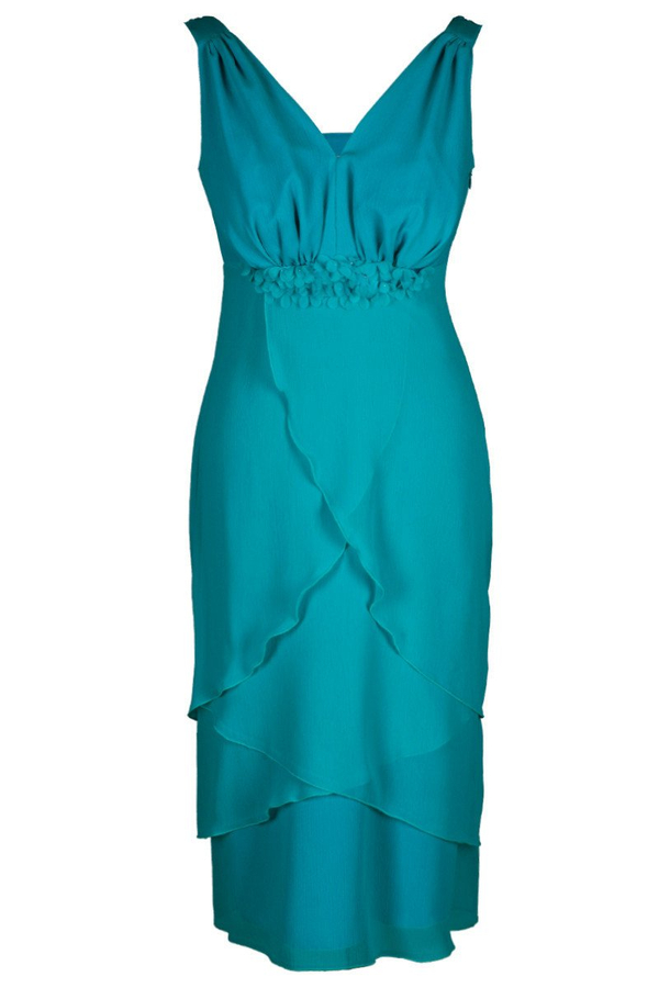 Sukienka FSU220 TURKUSOWY